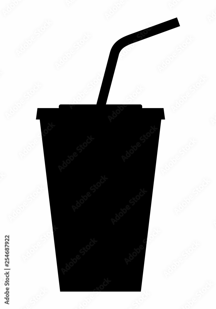 Obraz premium Cup dark silhouette