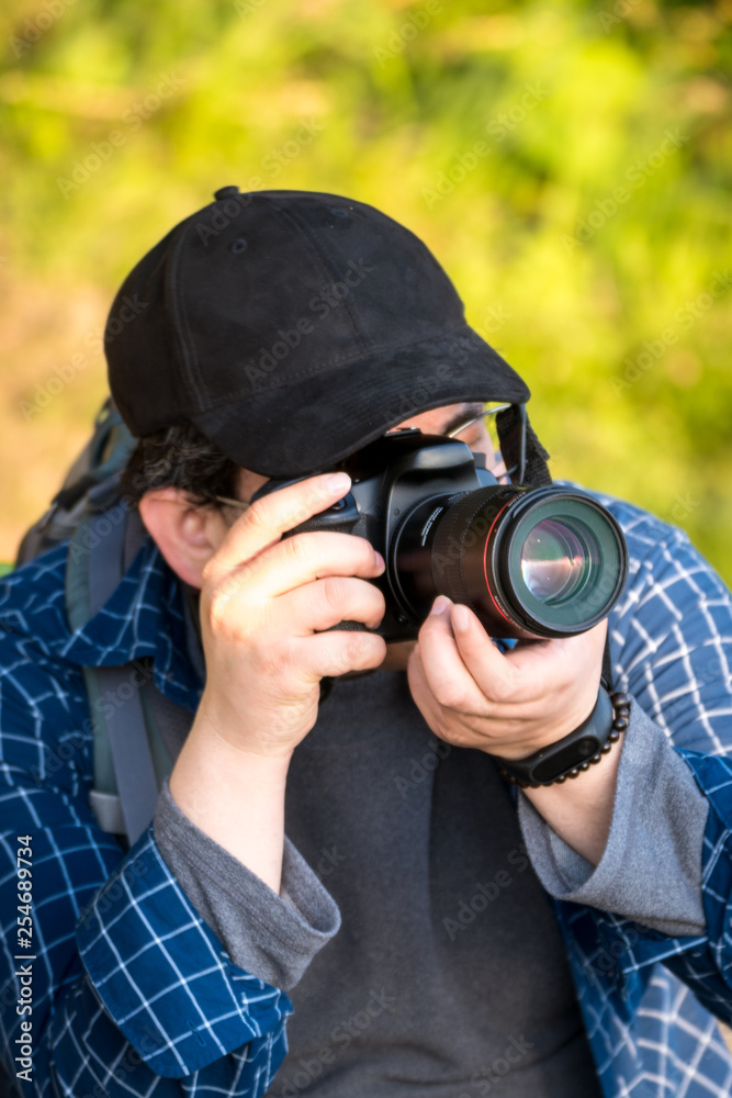 man with camera man with camera