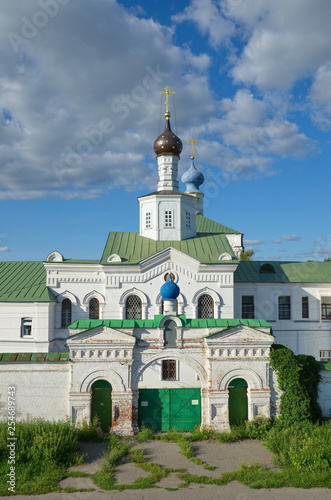 Ryazan, Russia - August 17, 2018: Museum-reserve "Ryazan Kremlin". The Spaso-Preobrazhensky men's monastery on a summer day