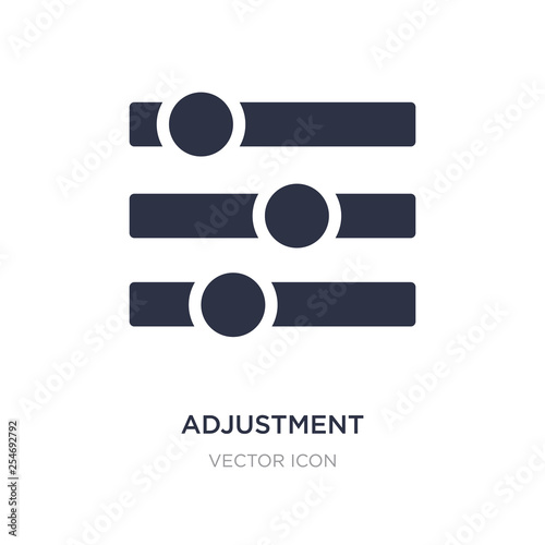 adjustment icon on white background. Simple element illustration from UI concept.