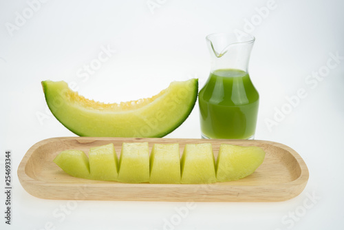 cantaloupe melon isolated