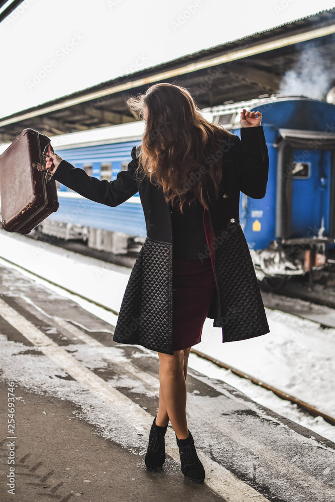 woman at the station
