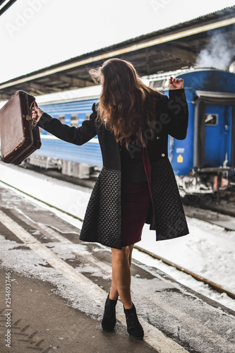 woman at the station