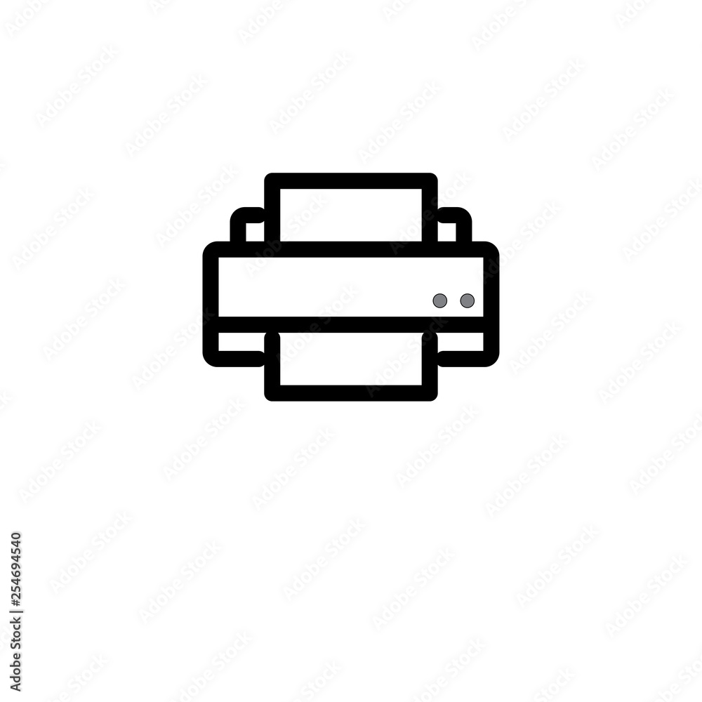 Printer icon. Design sign Printer icon. Design sign