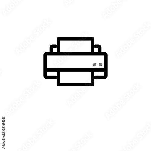 Printer icon. Design sign