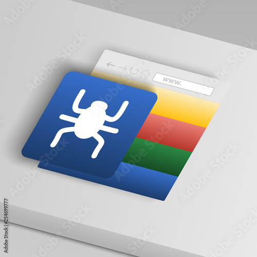 beetle icon. From collection button icons