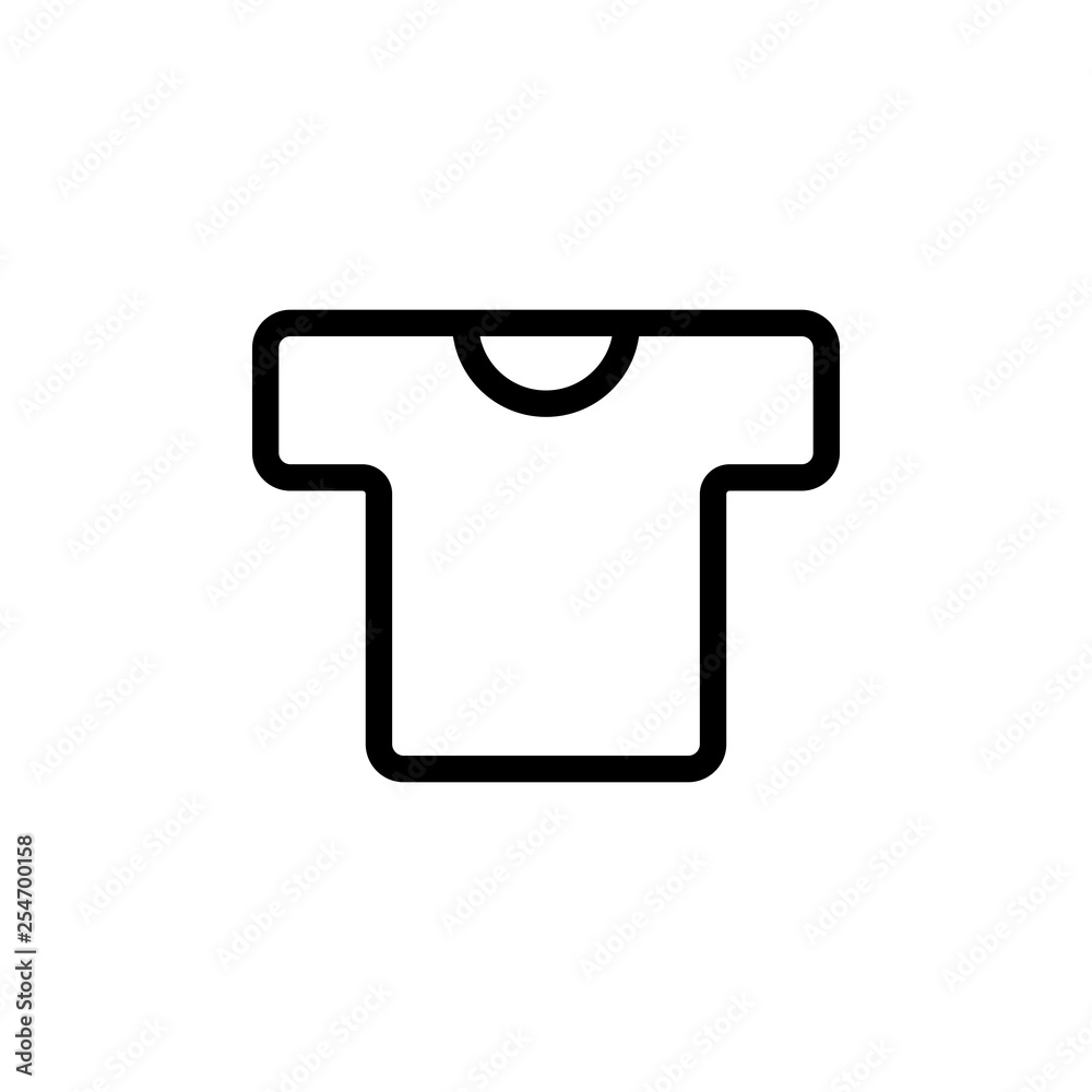 T-shirt icon. Summer fashion sign T-shirt icon. Summer fashion sign
