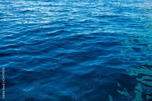 Blue sea water background