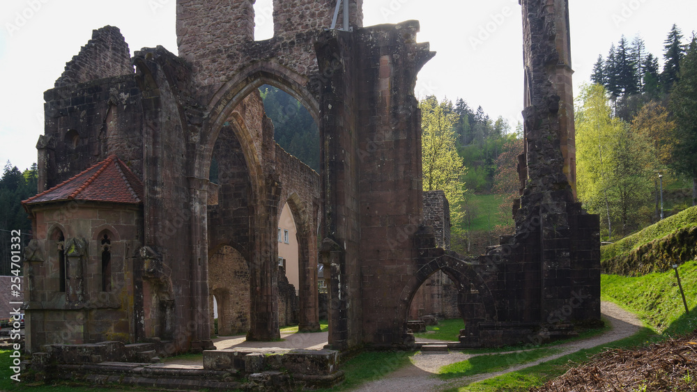 allerheiligen abbey ruin in black forest