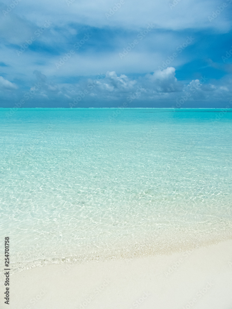 Beautiful sky and blue sea