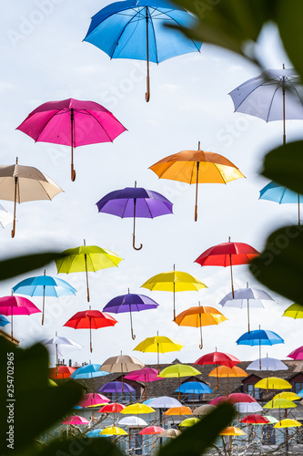 Pluie de parapluies sur Carouge