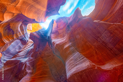 Antelope Canyon to kanion szczelinowy w południowo-zachodniej części Ameryki.