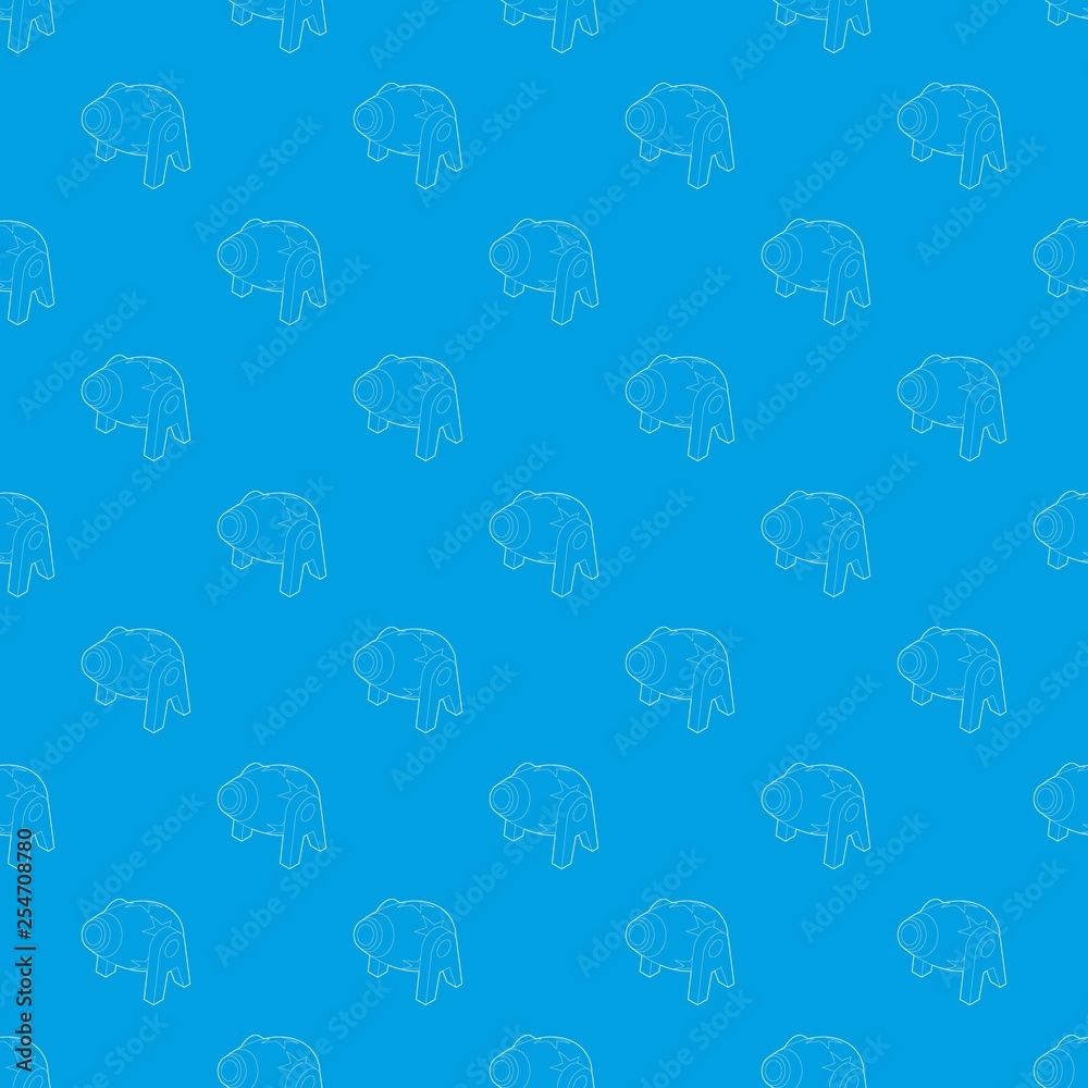 Circus cannon pattern vector seamless blue repeat for any use Circus cannon pattern vector seamless blue repeat for any use
