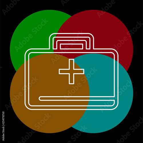 medical kit - vector doctor case illustration