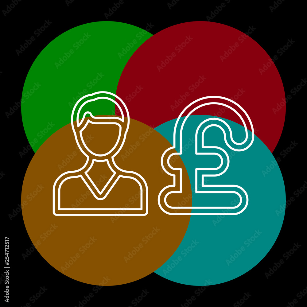 Business man with Pound sign Business man with Pound sign