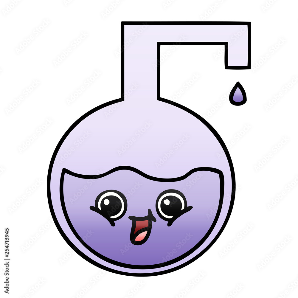 gradient shaded cartoon science experiment gradient shaded cartoon science experiment