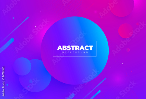 Creative geometric background. Wallpaper. cirqle design. purple and blue. Trendy gradient shapes composition. Eps10 vector.