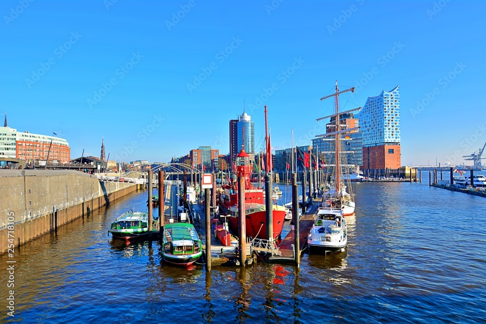 Hamburg port...