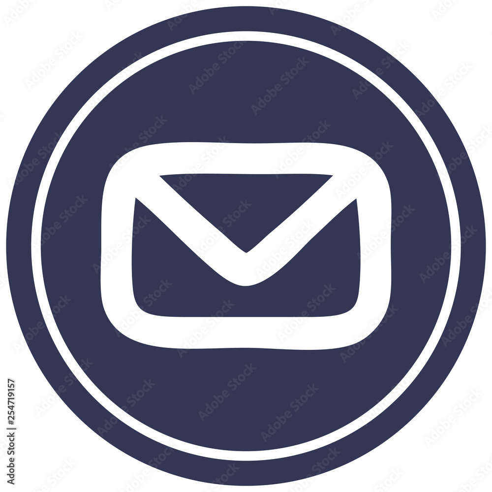 envelope letter circular icon envelope letter circular icon