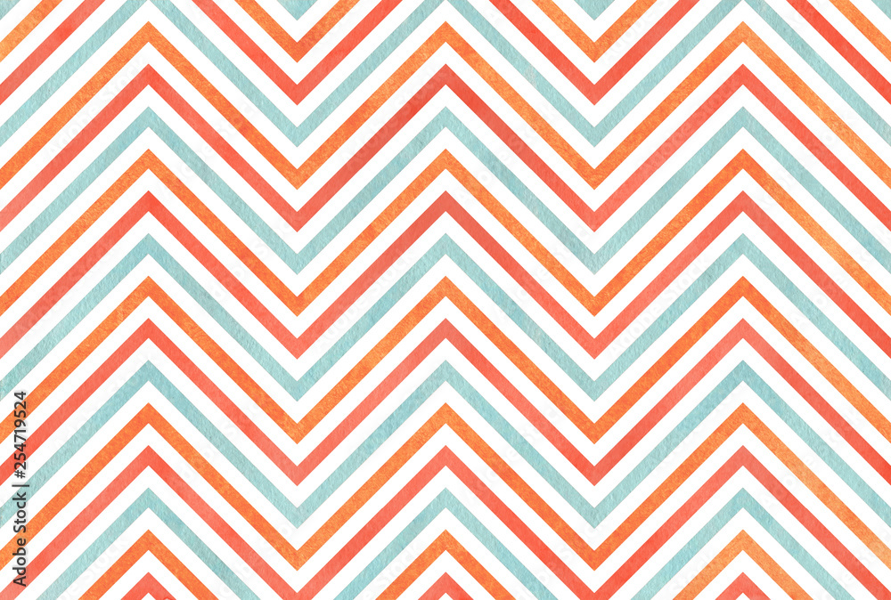Watercolor stripes background, chevron. Watercolor stripes background, chevron.