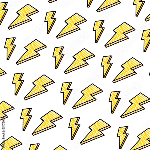doodle nice light thunder art background
