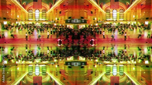 new york grand central station manhattan abstract pattern