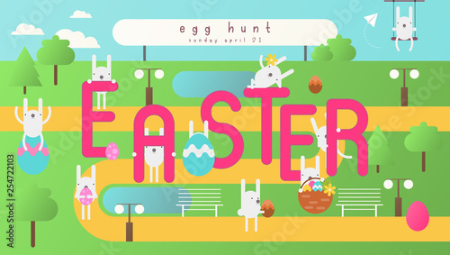 Easter Egg Hunt on Park Map