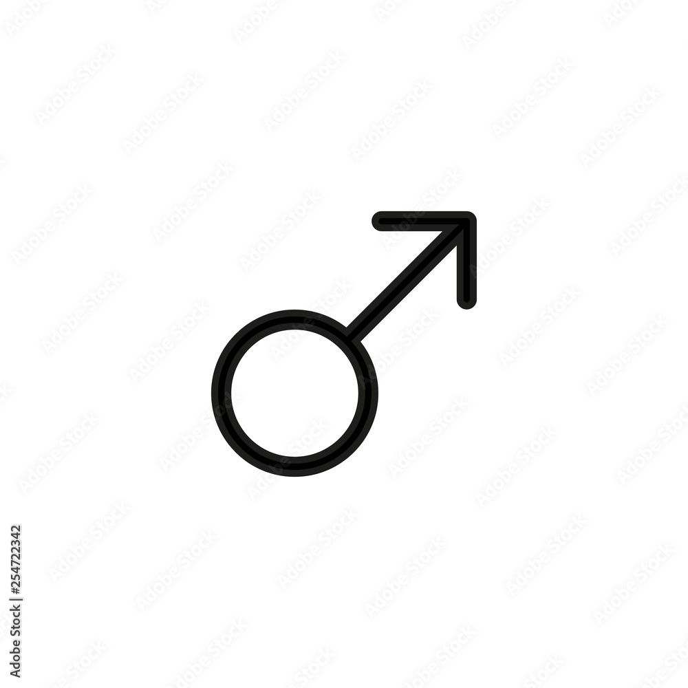 Male icon. Humen gender sign Male icon. Humen gender sign