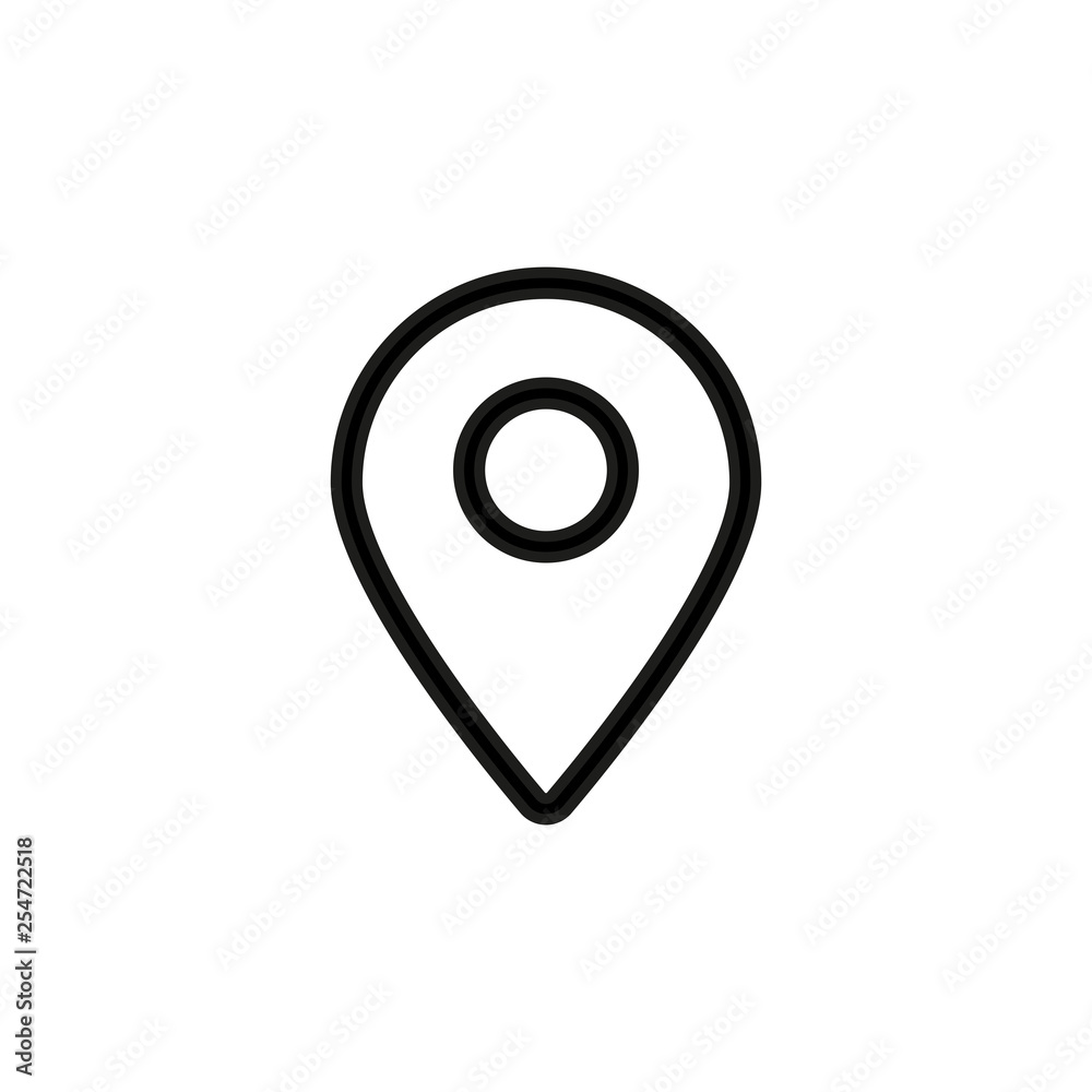 Location pin icon. Travel map sign Location pin icon. Travel map sign