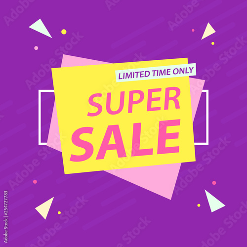 super sale tender banner
