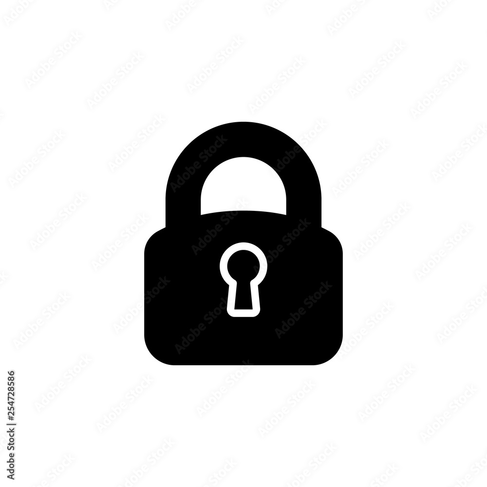 lock icon vector. lock vector design. sign design. flat style. Vector EPS 10 lock icon vector. lock vector design. sign design. flat style. Vector EPS 10