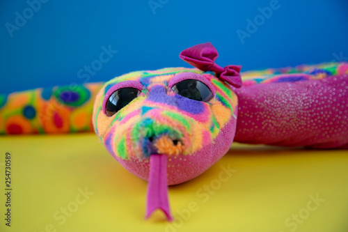 Colorful toy snake