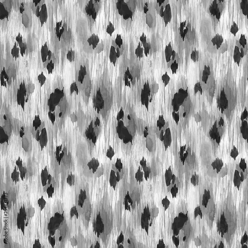 Watercolor leopard jaguar texture vector pattern