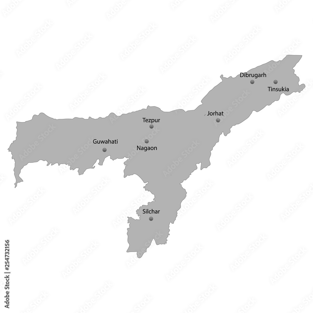 Fototapeta premium High Quality map state of India