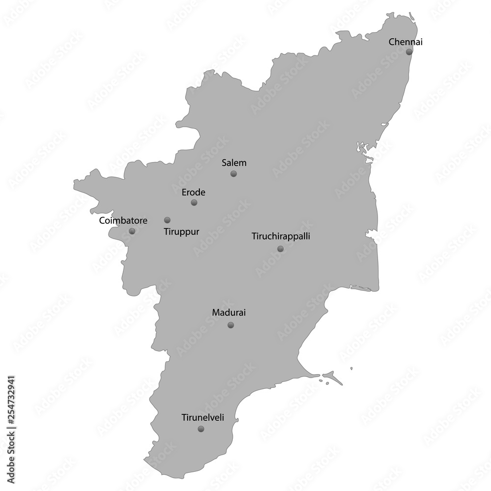 High Quality map state of India.
