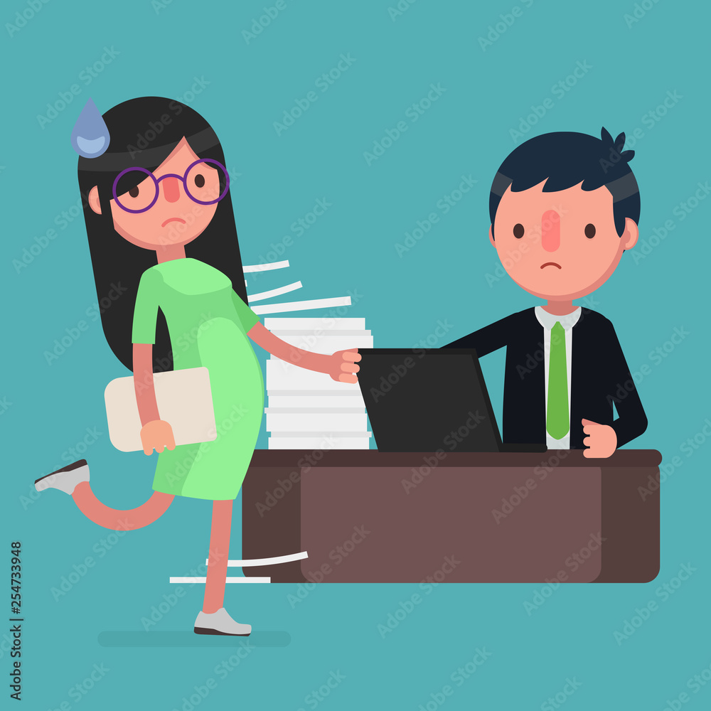 Fototapeta premium Business people vector illustrator