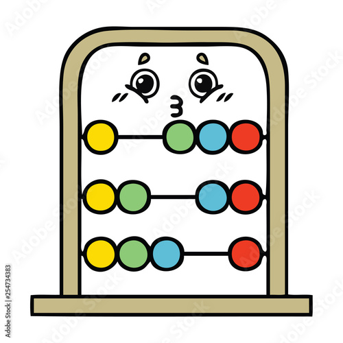 cute cartoon abacus