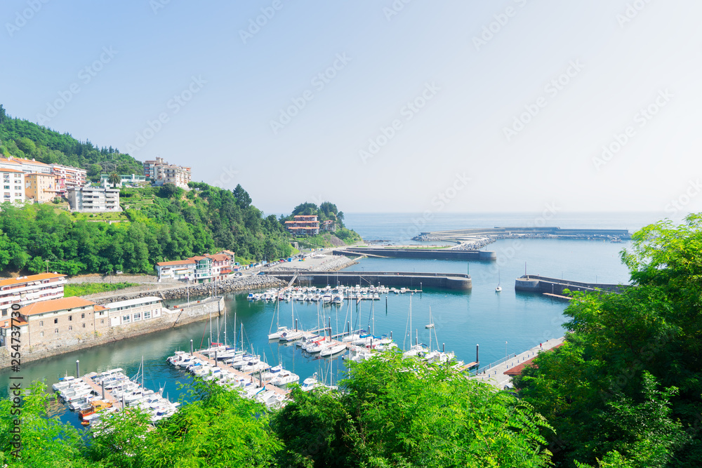 Fototapeta premium Ondarroa town and port