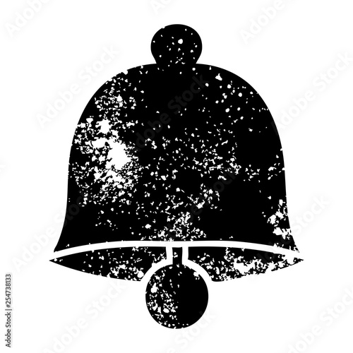 distressed symbol brass bell