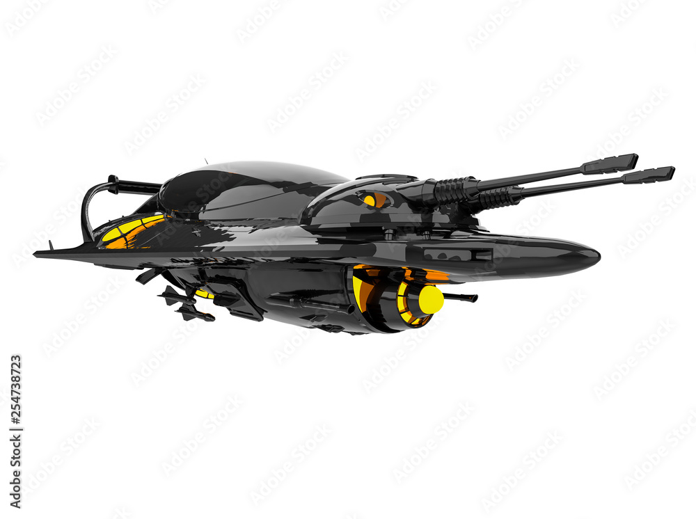 alien pocket aircraft space ship exploring around in a white background alien pocket aircraft space ship exploring around in a white background