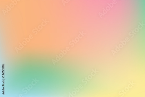 Smooth and blurry colorful gradient mesh background.
