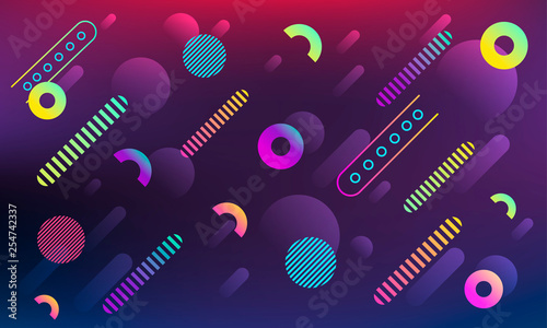 Glowing abstract geometrical background. Vector illustration