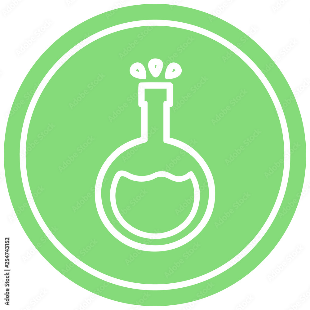 science experiment circular icon science experiment circular icon