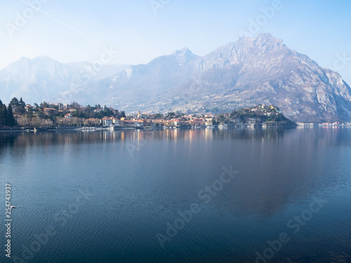 Moregallo over Lario Como lake and Lecco city