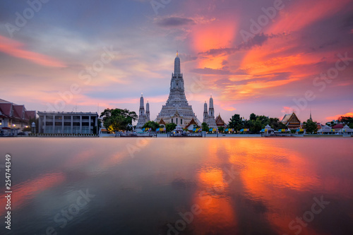 Arun temple in Bangkok Thailand.