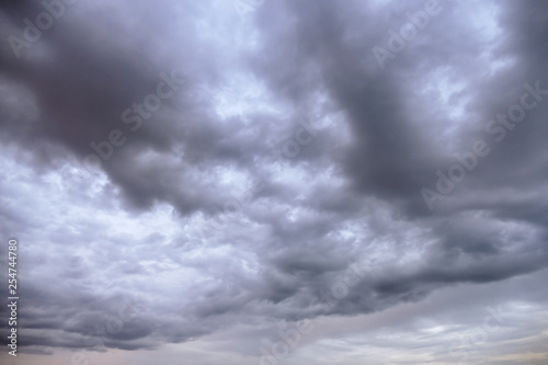Background storm clouds