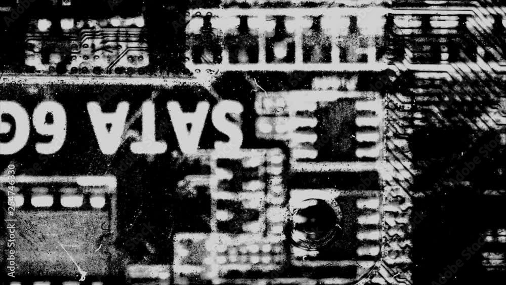 Abstract Background Black And White Motherboard Animation 15 Abstract Background Black And White Motherboard Animation 15
