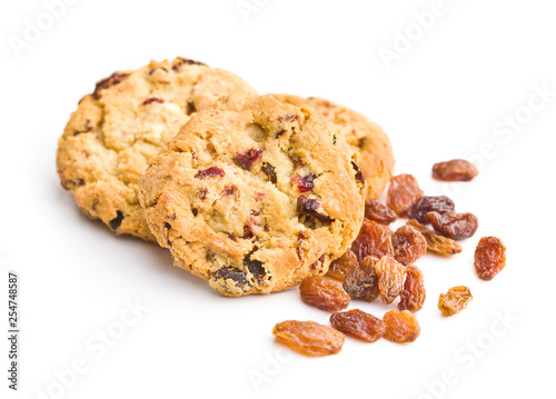 Sweet cookies with raisins.