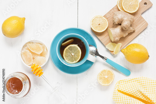 Lemon ginger tea