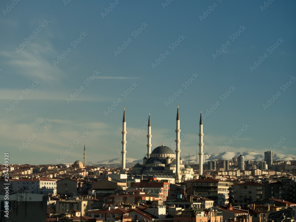 ankara capital of the turkey and views with the mosque